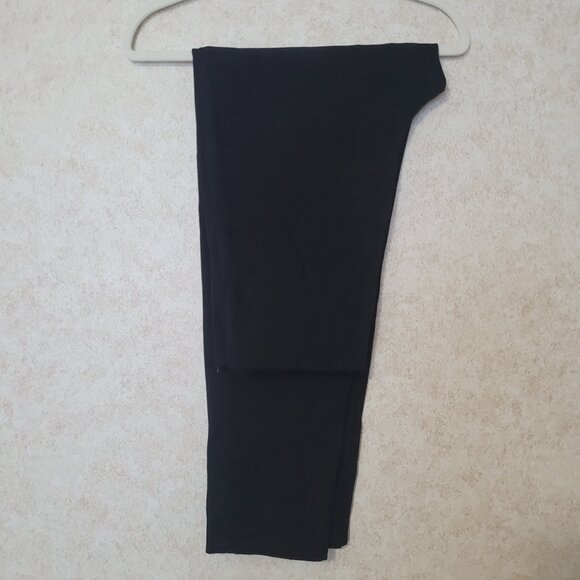 Black Faux Suede Womens Pants Dress Barn Size 12 - Picture 10 of 14
